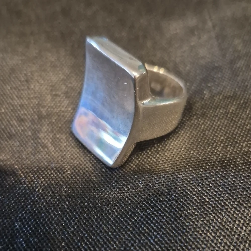 Clio Blue 52 925 Sterling Silver Geometric Ring Size 6